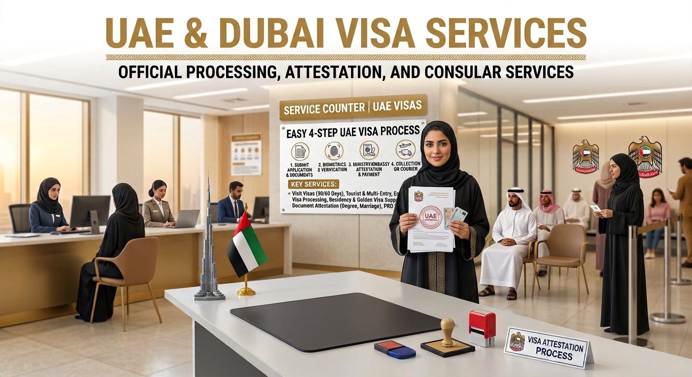 UAE / Dubai Visa Services - Fast and Reliable Document Attestation and Legalization in India